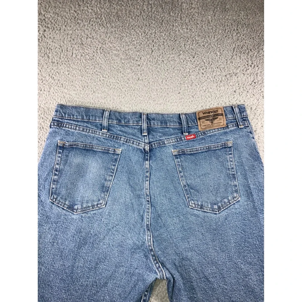 Wrangler Denim Shorts Men 40 Jorts Blue Medium‎ Wash Straight Baggy Skater y2k